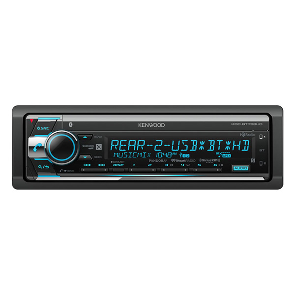Kdcbt572u Single Din Bluetooth Receiver Detail Page